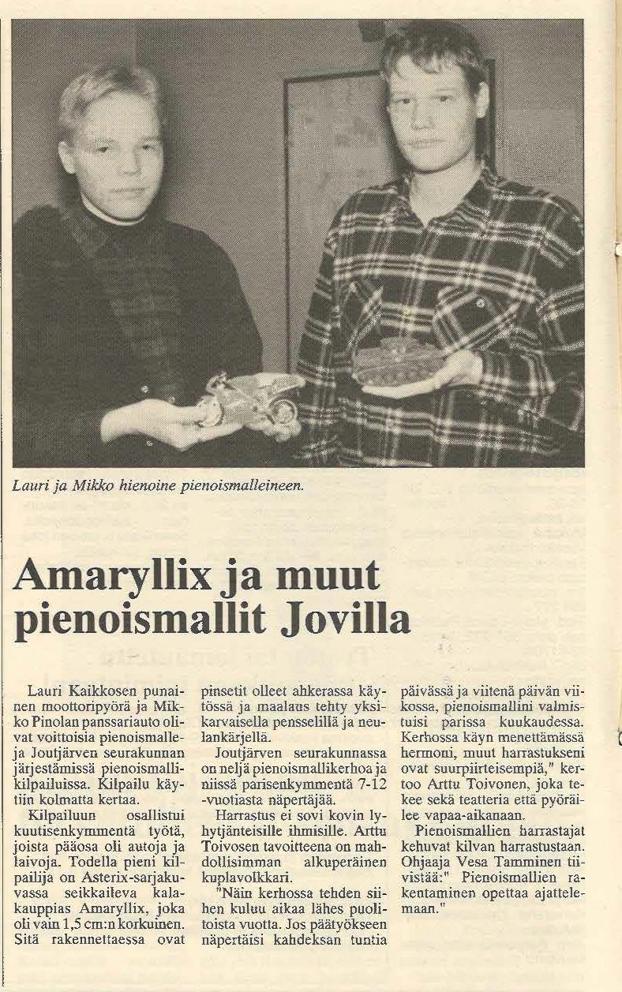 Pienoismallit opettavat ajattelemaan