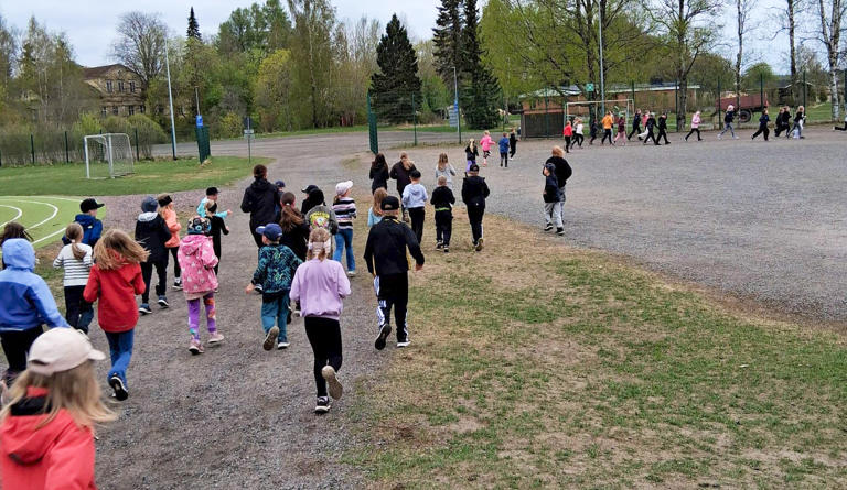 Sammun koulun juoksuhaasteesta sai hyvän mielen